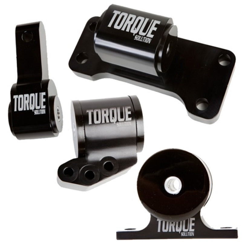 Torque Solution Billet Aluminum 4 Piece Engine Mount Kit: Mitsubishi Evolution 01-06 (5sp Only) - eliteracefab.com