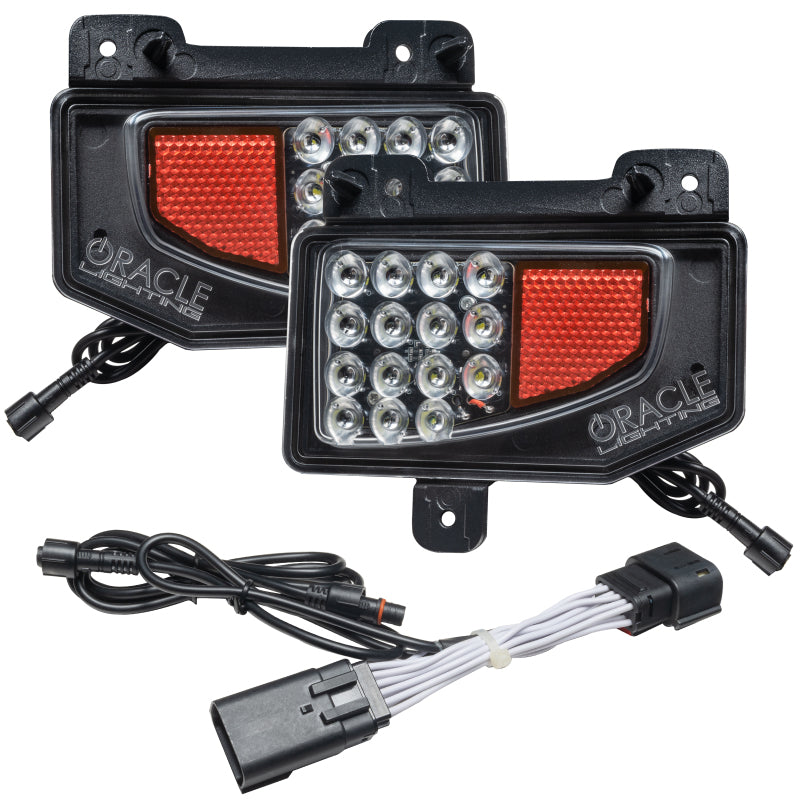 Oracle Rear Bumper LED Reverse Lights for Jeep Gladiator JT w/ Plug & Play Harness - 6000K - eliteracefab.com