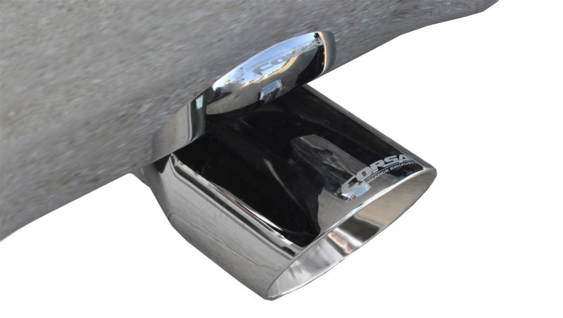 Corsa 14 GMC Sierra/Chevy Silv 1500 Crew Cab/Std. Bed 5.3L V8 Polished Sport Dual Rear CB Exhaust CORSA Performance