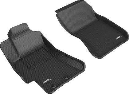 3D MAXpider 20-21 Hyundai Sonata / 2021 Kia K5 Kagu 1st Row Floormat - Black - eliteracefab.com