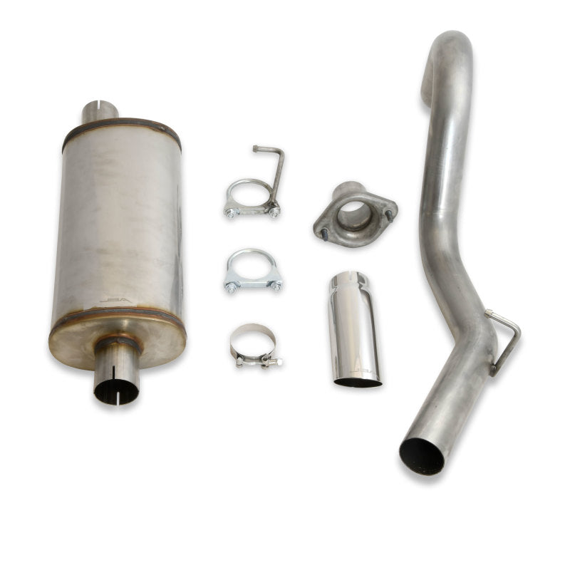 JBA 00-06 Jeep Wrangler TJ 2.5L/4.0L 304SS Single Rear Exit Cat-Back Exhaust JBA