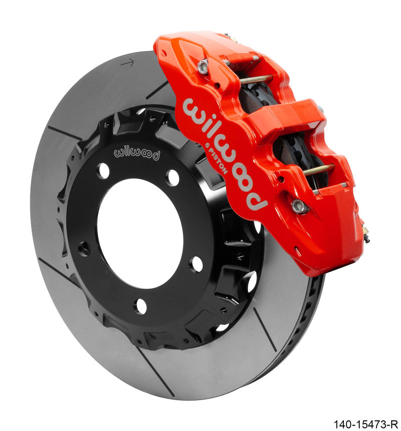 Wilwood AERO6 Front Truck Kit 14.25in Red 2008-2015 Toyota Land Cruiser (J200) w/ Lines - eliteracefab.com