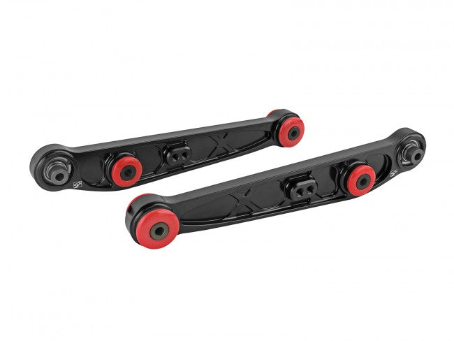 Skunk2 Honda/Acura EG/DC Alpha Series Rear Lower Control Arm Set - Black - eliteracefab.com