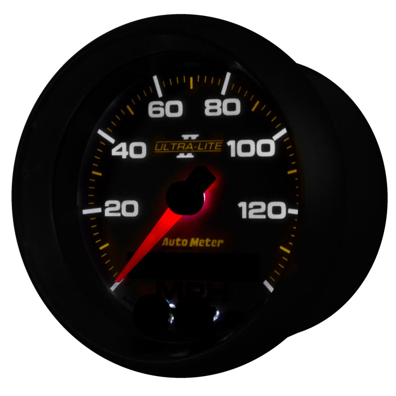Autometer Ultra-Lite II 3-3/8in 0-140MPH In-Dash Electronic GPS Programmable Speedometer 4980