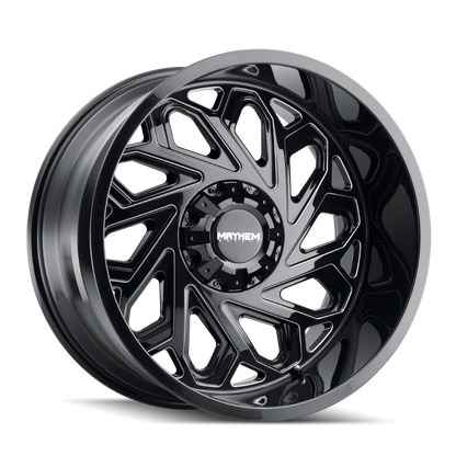 Mayhem 8112 Essex 20x12 / 8x170 BP / -51mm Offset / 125.2mm Hub Black w/ Milled Spokes Wheel Mayhem