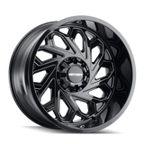 Mayhem 8112 Essex 20x9 / 8x170 BP / 18mm Offset / 125.2mm Hub Black w/ Milled Spokes Wheel