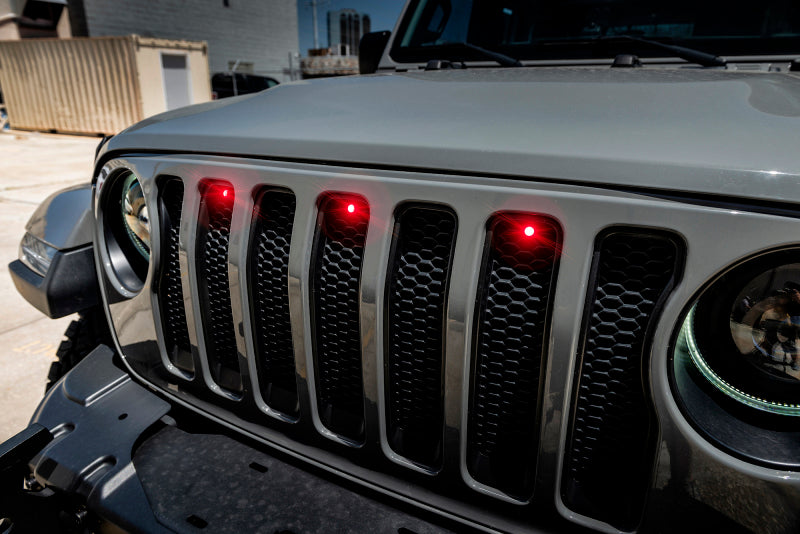 Oracle Pre-Runner Style LED Grille Kit for Jeep Gladiator JT - Red - eliteracefab.com