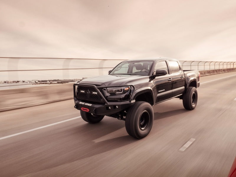 Road Armor 16-20 Toyota Tacoma Stealth Front Winch Bumper w/Lonestar Guard - Tex Blk Road Armor