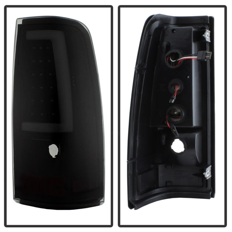 xTune Chevy Silverado 1500/2500/3500 99-02 Version 3 Tail Lights Black Smoke ALT-ON-CS99V3-LBLED-BSM - eliteracefab.com