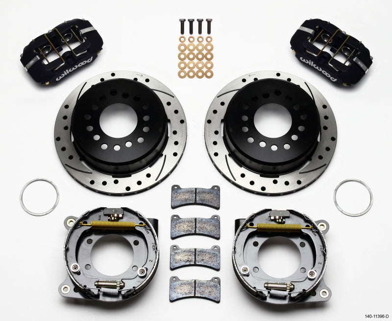 Wilwood Dynapro Low-Profile 11.00in P-Brake Kit Drilled Ford 8.8 w/2.50in Offset-5 Lug Wilwood