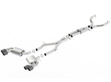 Load image into Gallery viewer, Borla 16-17 Chevy Camaro 6.2L 4in Dual CF Tips w/Black Core Dual Split Exit ATAK Catback Exhaust - eliteracefab.com