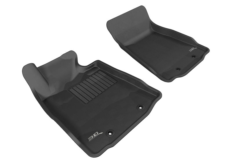 3D MAXpider 2009-2019 Nissan 370Z Kagu 1st Row Floormat - Black - eliteracefab.com