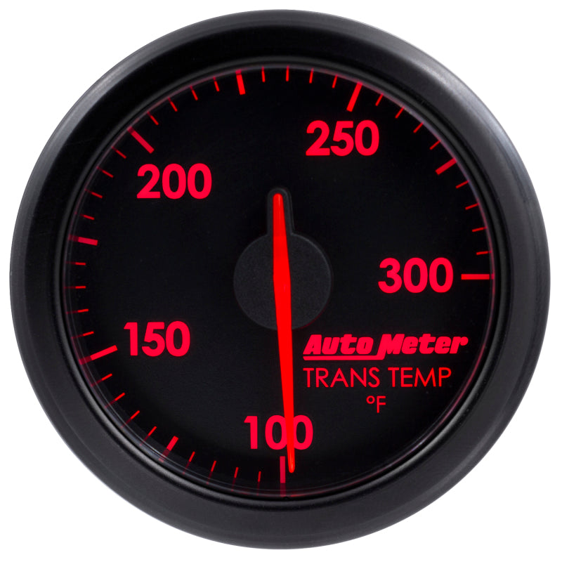 Autometer Airdrive 2-1/6in Trans Temperature Gauge 100-300 Degrees F - Black 9157-T