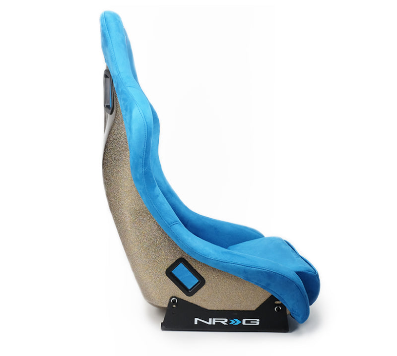 NRG FRP Bucket Seat ULTRA Edition - Medium (Blue Alcantara/Pearlized Back) - FRP-303BL-ULTRA