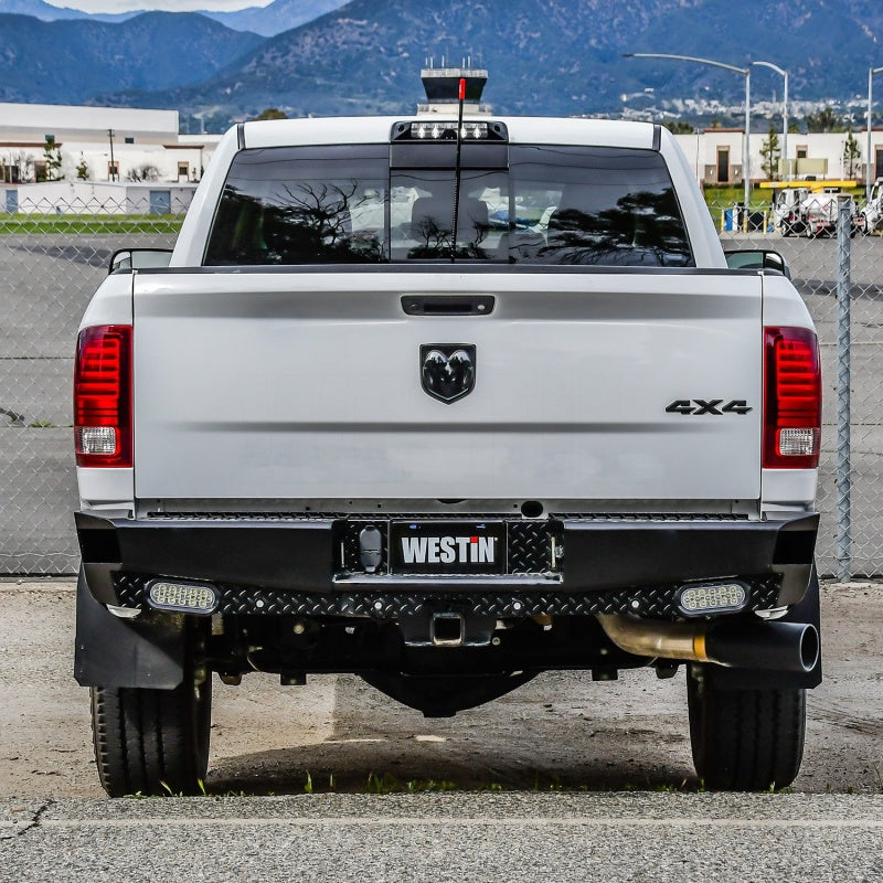 Westin 09-18 Ram 1500 HDX Bandit Rear Bumper - Black - eliteracefab.com