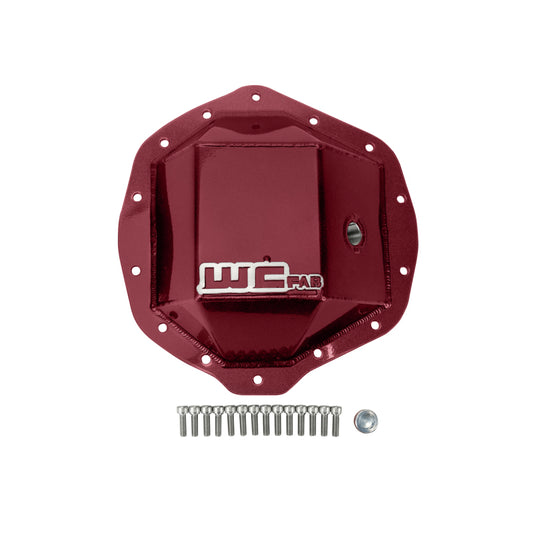 Wehrli 01-19 Chevrolet Duramax/03-19 Dodge Cummins 11.5in AAM Rear Diff. Cover - WCFab Red - eliteracefab.com