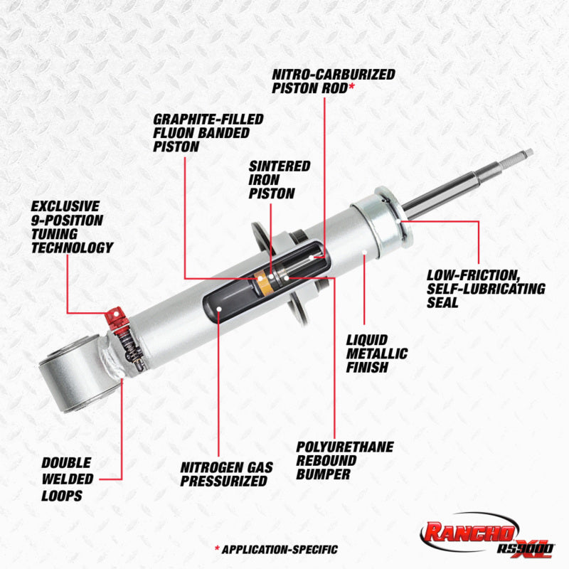 Rancho 07-13 Chevrolet Avalanche Front RS9000XL Strut - eliteracefab.com