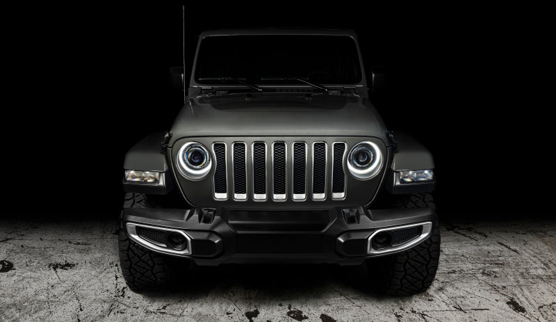 Oracle Oculus Bi-LED Projector Headlights for Jeep JL/Gladiator JT - Graphite Metallic - 5500K - eliteracefab.com