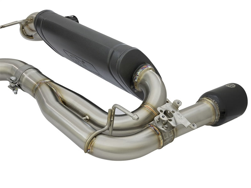 aFe MACHForce XP 16-17 BMW 340i/iX 440i/iX L6-3.0L (t) SS Axle-Back Exhaust w/Black Tip aFe