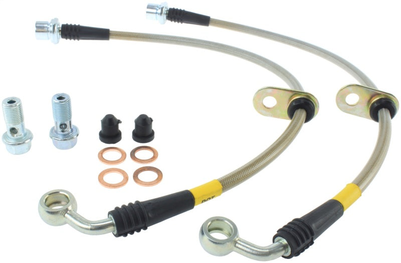 StopTech Stainless Steel Front Brake Lines 98-07 Toyota Land Cruiser - eliteracefab.com