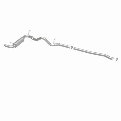 MagnaFlow 12-14 Jeep Wrangler 4dr Single Straight Rear P/S Exit Stainless C/B Performance Exhaust Magnaflow