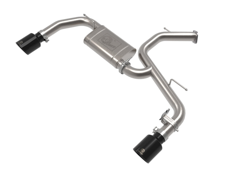 aFe Takeda Hyundai Elantra N 22-23 L4-2.0L (t) 3in SS Axle-Back Exhaust System w/ Black Tips aFe