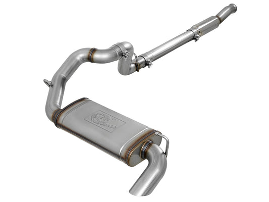 aFe MACHForce XP 18-20 Jeep Wrangler (JL) L4-2.0L (t) 3in 409 SS Cat-Back Hi-Tuck Exhaust aFe