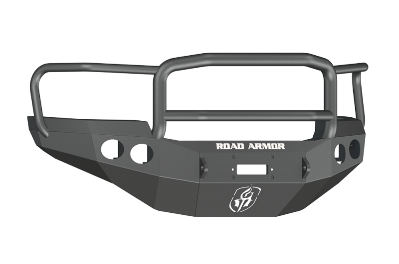 Road Armor 11-14 GMC 2500 Stealth Front Winch Bumper w/Lonestar Guard - Tex Blk Road Armor