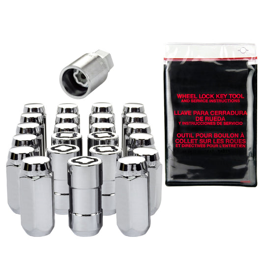 McGard Jeep JL M14x1.5 Chrome Wheel Install Kit Cone Seat - 84585