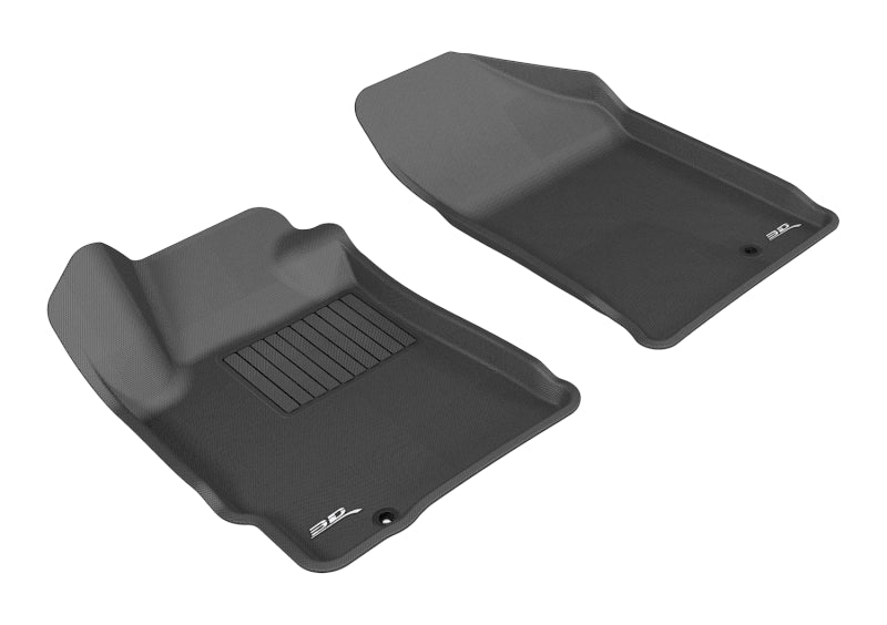 3D MAXpider 2007-2012 Nissan Altima Coupe/Sedan Kagu 1st Row Floormat - Black - eliteracefab.com