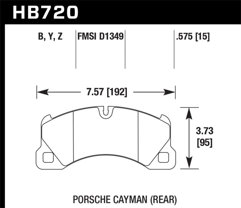 Hawk Performance LTS Front Brake Pads - HB720Y.575