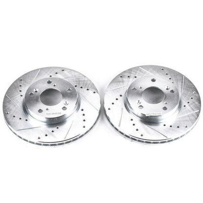 Power Stop 14-15 Acura ILX Front Evolution Drilled & Slotted Rotors - Pair - eliteracefab.com