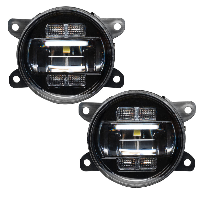 Oracle 4in High Performance LED Fog Light (Pair) - 6000K - eliteracefab.com