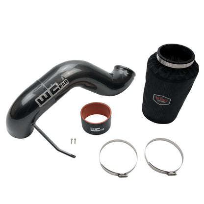 Wehrli 03-07 Dodge 5.9L Cummins 4in Intake Kit - Fluorescent Green