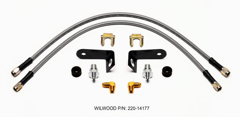 Wilwood Flexline Kit 20 inch -3 M10-1.0 BF 1/8 NPT 90 Degree Wilwood