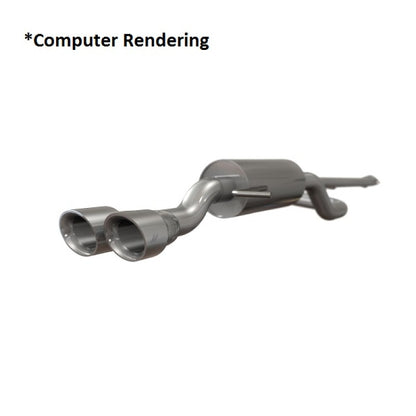Mishimoto 14-16 Ford Fiesta ST 1.6L 2.5in Stainless Steel Resonated Cat-Back Exhaust w/ Black Tips - eliteracefab.com