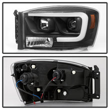 Load image into Gallery viewer, Spyder Dodge Ram 1500 06-08 V2 Projector Headlights - Light Bar DRL - Black (PRO-YD-DR06V2-LB-BK) - eliteracefab.com