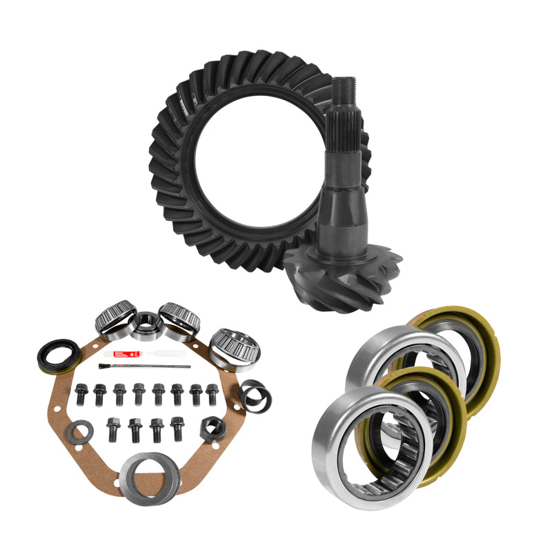 Yukon 9.25in CHY 3.21 Rear Ring & Pinion Install Kit 1.705in Axle Bearings and Seal Yukon Gear & Axle