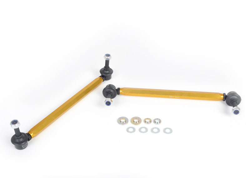 Whiteline 05+ BMW 1 Series/3/05-10/11 3 Series Front Swaybar - Link Assembly H/Duty Adj Steel Bal - eliteracefab.com