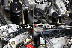 J&L 99-04 Ford Mustang SVT Cobra Driver Side Oil Separator 3.0 - Black Anodized - eliteracefab.com