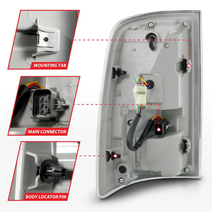 ANZO DODGE RAM 1500 09-18 / RAM 2500/3500 10-18 LED TAIL LIGHTS BLACK SMOKE LENS W/ AMBER SEQUENTIAL SIGNAL (FOR ALL MODELS) - 311472