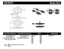 Load image into Gallery viewer, STOPTECH PERFORMANCE 1/05-09 AUDI A4/A4 QUATTRO FRONT BRAKE PADS, 309.09151 - eliteracefab.com