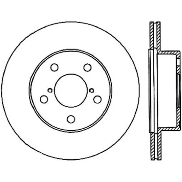 CENTRIC 05-07 STI REAR ROTOR, 121.47023 - eliteracefab.com