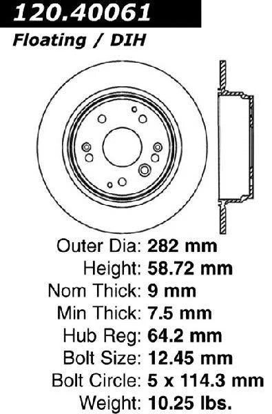 Centric Performance Brake Rotor - eliteracefab.com