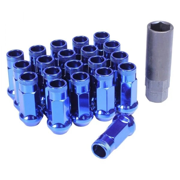 WHEEL MATE MUTEKI SR48 OPEN END LUG NUTS – BLUE 12×1.25 48MM - eliteracefab.com