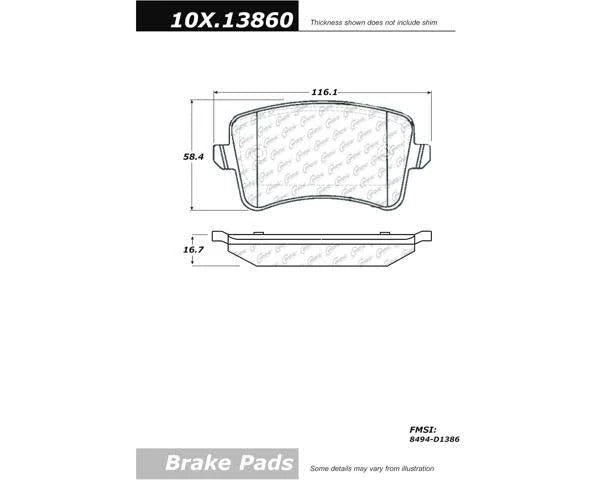 POSIQUIET 09-10 AUDI A4 / 10 AUDI S4 DELUXE PLUS REAR BRAKE BRAKE PADS, 104.13860 - eliteracefab.com