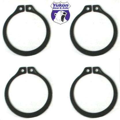 Yukon Gear (4) Full Circle Snap Rings / Fit 297X U-Joint w/ Aftermarket Axle Yukon Gear & Axle