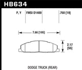 Hawk Performance LTS Rear Brake Pads - HB634Y.750