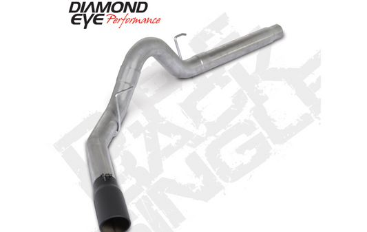 Diamond Eye 18-19 Ford 3.0L Powerstroke F150 - 4in Alum DPF Back Exhaust Kit w/ Tip 4512BRA-DEBK Diamond Eye Performance