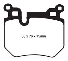 Load image into Gallery viewer, EBC 08-10 BMW 135 3.0 Twin Turbo Yellowstuff Rear Brake Pads - eliteracefab.com